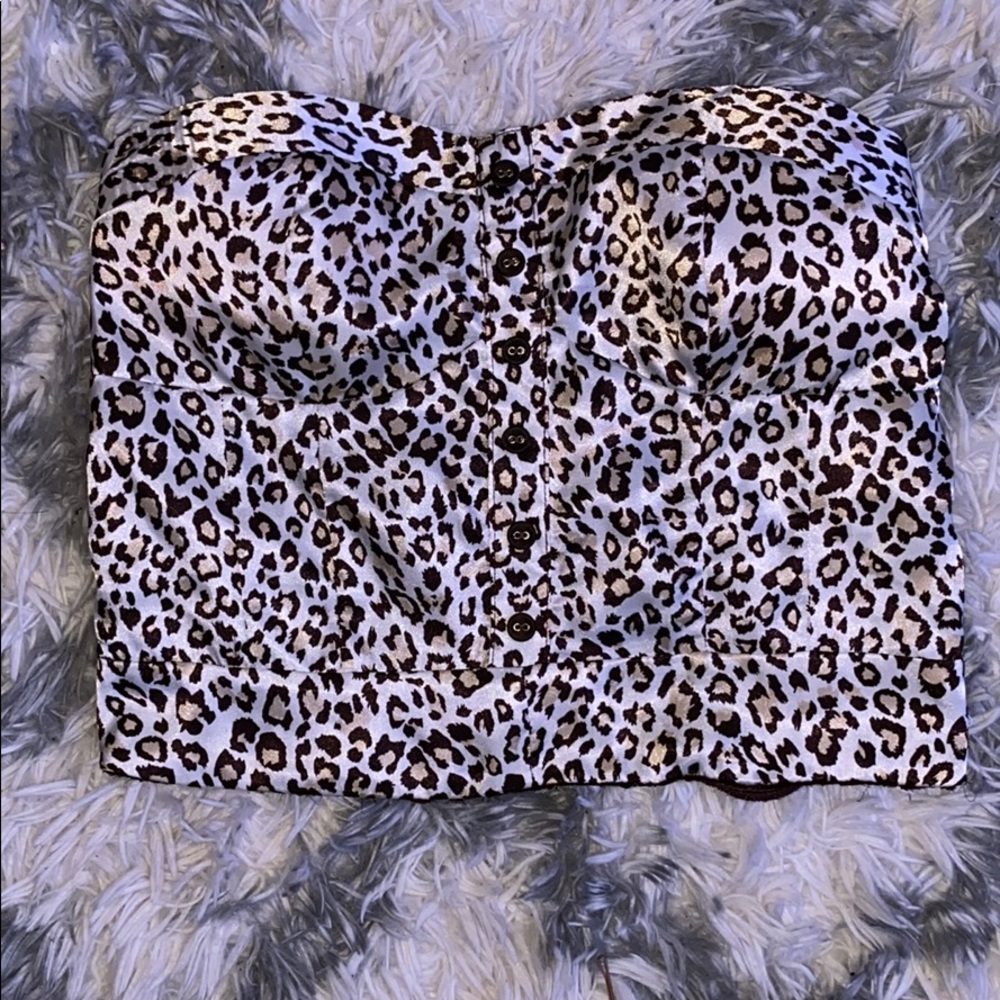 Leopard tube top